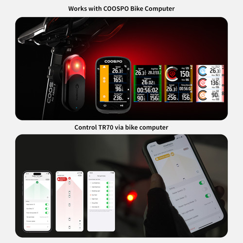 Coospo TR70 Smart Radar Light