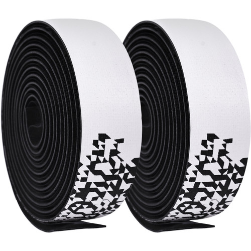 JetBlack JetWrap Silicone Bar Tape Black/White