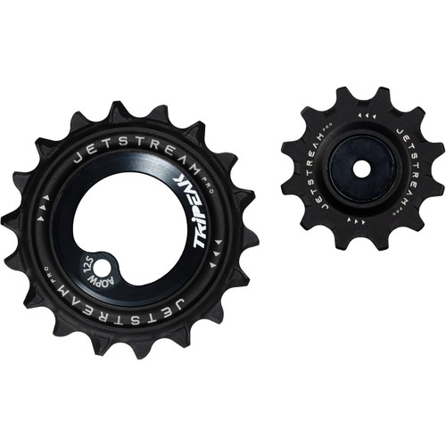 Tripeak Asymmetrical Oversize Pulley Kit For SRAM AXS 12s Force D1/D2 / Rival D1/E1 Black