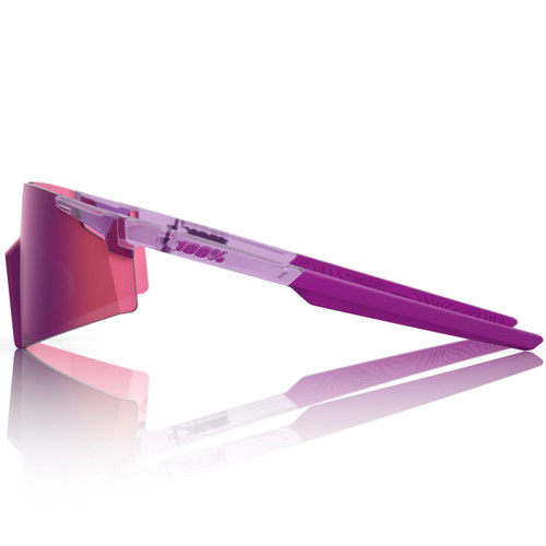 100% A2 Tokyo Run Sunglasses Translucent Mauve Purple Mirror