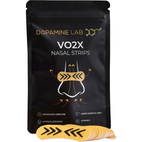 Dopamine Lab VO2X Nasal Strips 30 Pack Yellow