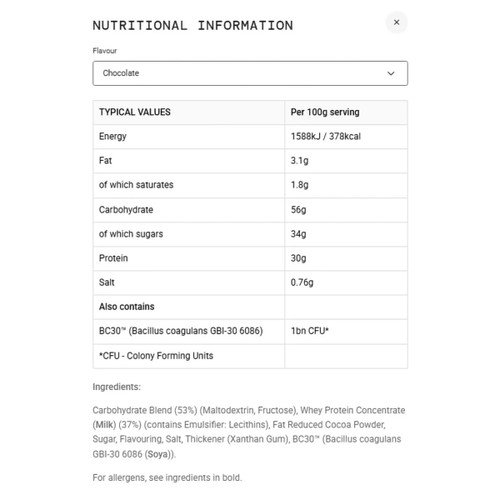 SIS Powder Beta Recovery 500g Chocolate