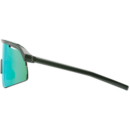 BBB Valor Sunglasses Matt Transparent Metallic Green Frame W/Flux Green Mlc Lens