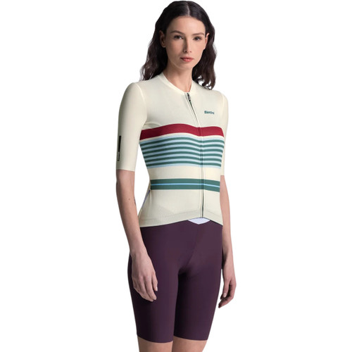 Santini Bengal Evo Short Sleeve Jersey Cappuccino