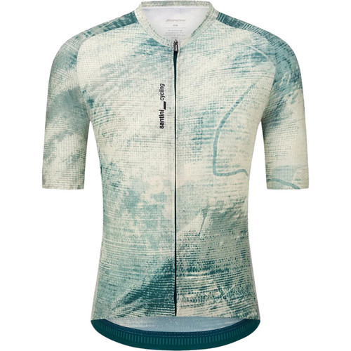 Santini Motion Short Sleeve Jersey Green