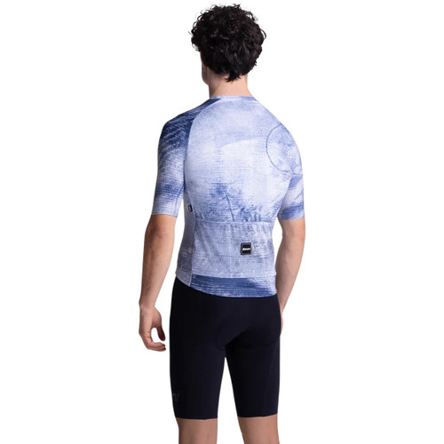 Santini Motion Short Sleeve Jersey Nautical Blue