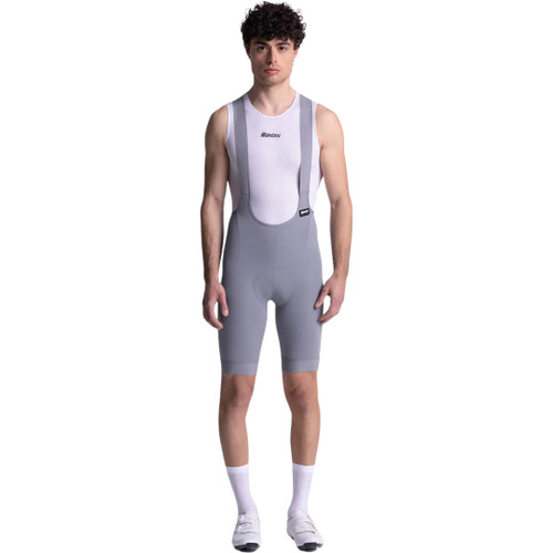 Santini Ready To Ride Bibshorts Asphalt Gray