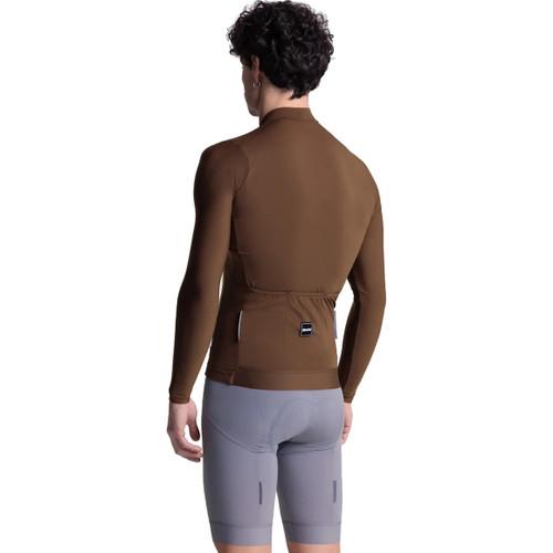Santini Ready To Ride Long Sleeve Summer Jersey Chocolate