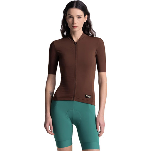 Santini Ready To Ride Short Sleeve Jersey Chocolate