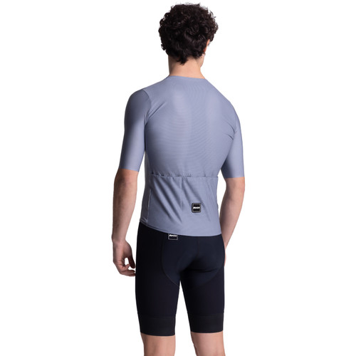 Santini Super Lite Short Sleeve Jersey Asphalt Gray
