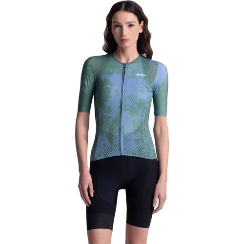 Santini Super Lite Short Sleeve Jersey Green
