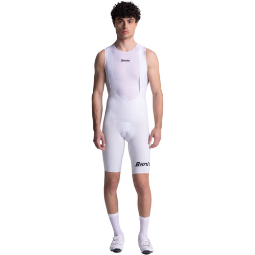Santini Unico Edge Bibshorts White