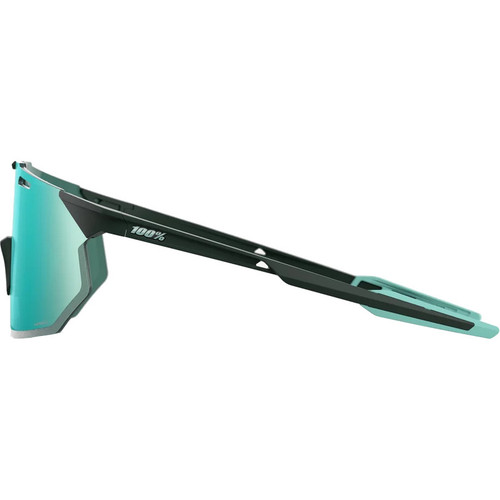 100% Hypercraft SQ Sunglasses Matte Juniper w/HiPER Mint Mirror Lens