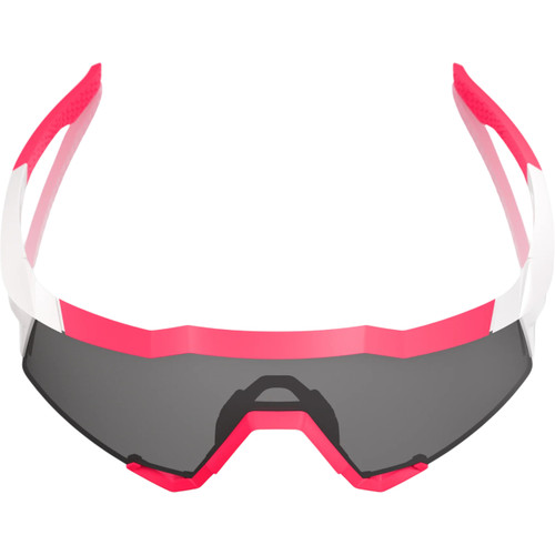 100% Speedcraft Sunglasses Puddy Pink White w/Smoke Lens