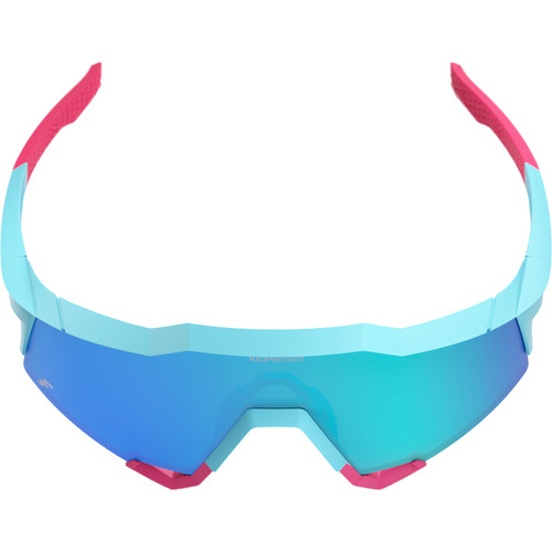 100% Speedcraft Sunglasses Tatis 4 w/Blue Topaz Mirror Lens