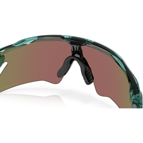 Oakley Radar EV Heater Transparent Pacific W/ Prizm Sapphire Polarized Lens