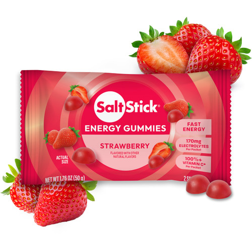 SaltStick Energy Gummies Strawberry Packet of 8