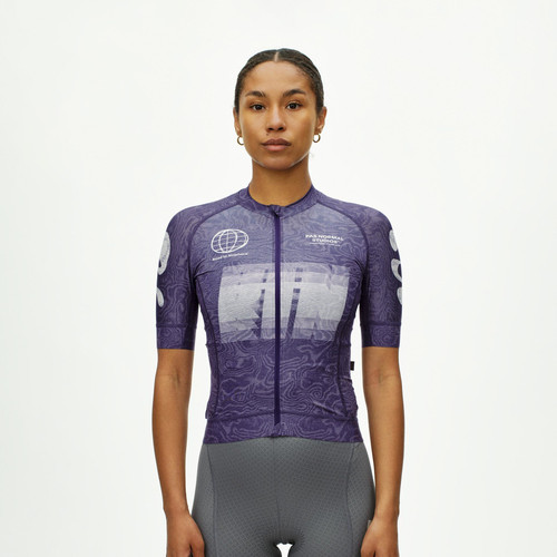 Pas Normal Studios Women's Mechanism Logo Jersey AOP RTN Dark Purple