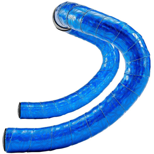 Supacaz Prizmatik Bar Tape Maui Blue + Black Star Plugz