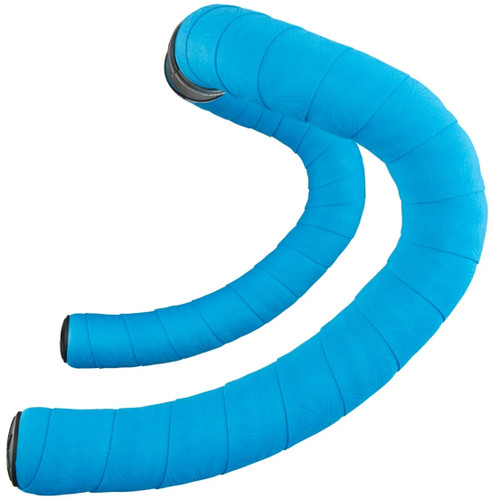 Supacaz Suave Bar Tape Neon Blue + Sliver Plugz