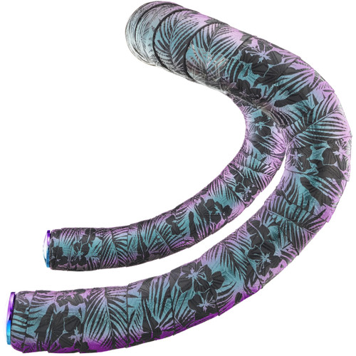 Supacaz Super Sticky Kush Hawaii Oil Slick Bar Tape Oil Slick Star Plugz