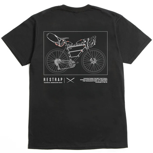 Restrap Short Sleeve T-Shirt Bikepacking Black