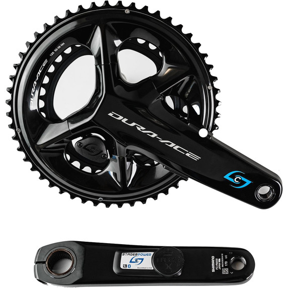 FC-R9200 ギア無し 165mm Stages Power meter付き Stages Dura-Ace R9200 Dual Sided 52/36T Power Meter - Pushys