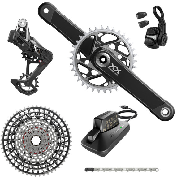 SRAM XX-SL Eagle AXS Transmission DUB MTB Groupset Lunar Black