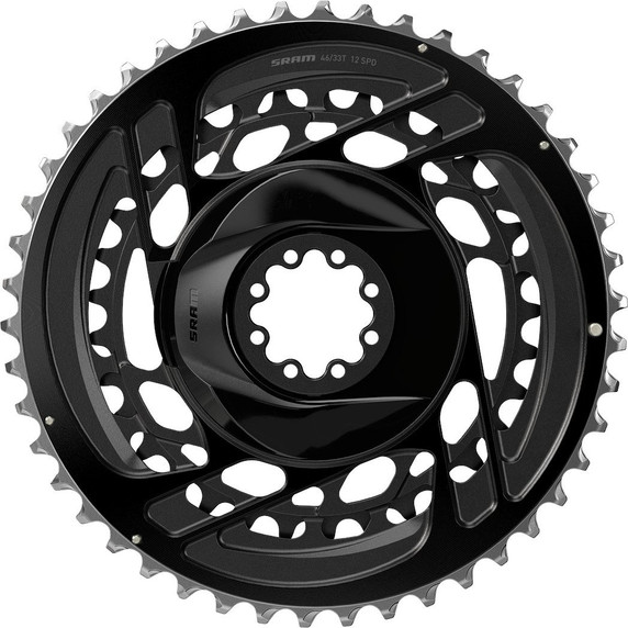 SRAM Force D2 46/33T 2x Road Chainring Black