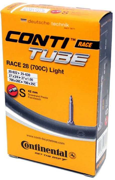 Continental Race 28 700x20/25c Light 42mm Presta Valve Road Tube