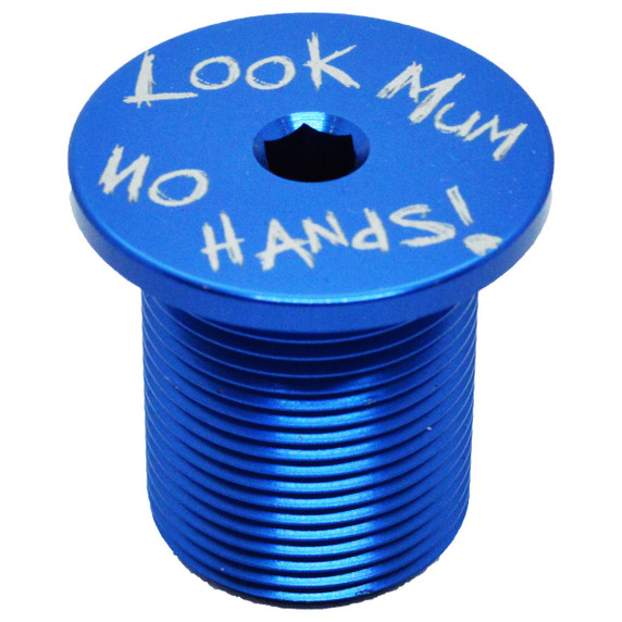 Capped Out Look Mum No Hands M24 BMX Stem Cap