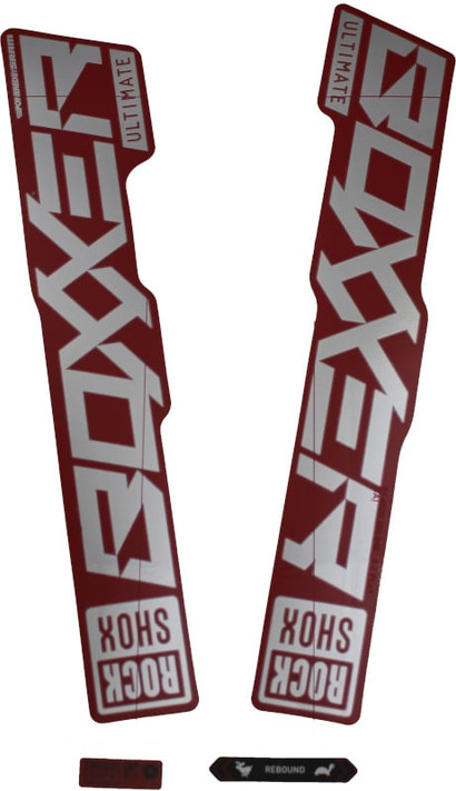 RockShox Boxxer Ultimate Fork Decal Kit Gloss Polar Foil for Red