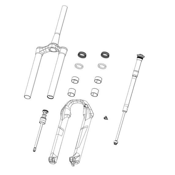 Rockshox Fork Compression Damper Knob Kit - REMOTE 10MM