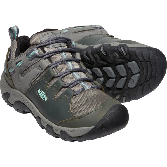 Keen Steens Waterproof Womens Shoes Drizzle/Ocean Wave