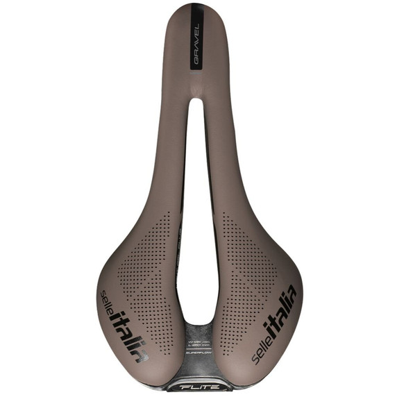 Selle Italia Flite Boost Gravel Ti 316 Superflow Mud Brown Saddle