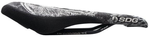 SDG Radar Lux Steel Rail 270x138mm MTB Saddle Sublimated Bear