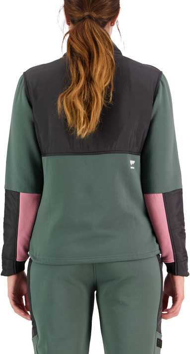 Mons Royale Decade Womens Pullover Burnt Sage/Black 2022