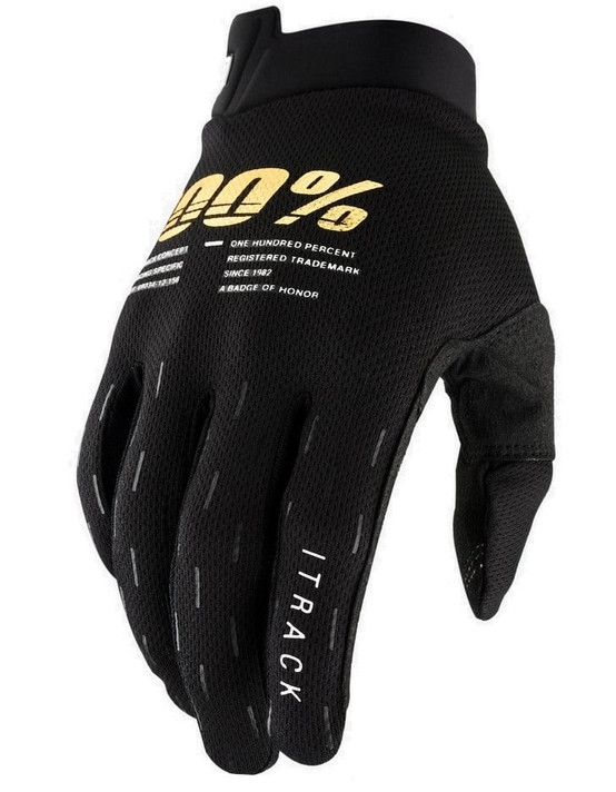 100% Itrack Gloves Black