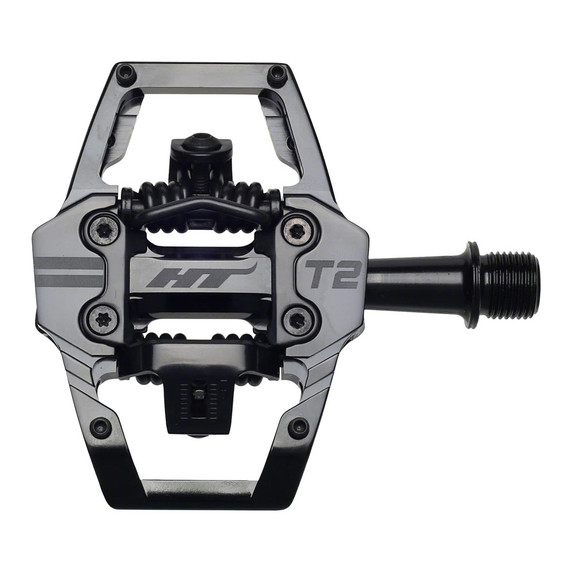 HT Components T2 Alloy Stealth Black Enduro Race Pedals
