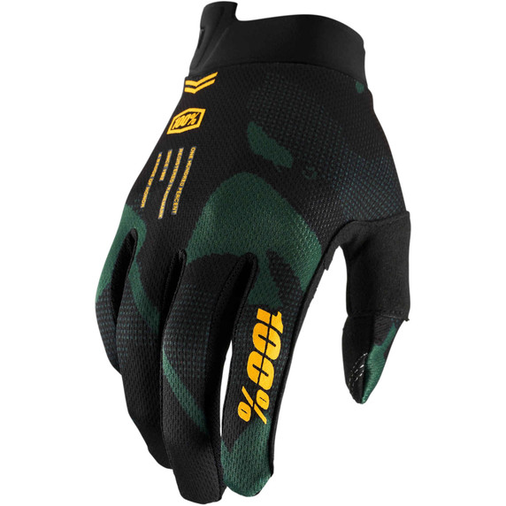 100% iTrack Youth MTB Gloves Sentinel Black