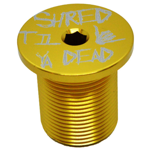 Capped Out Shred Til Ya Dead M24 BMX Stem Cap