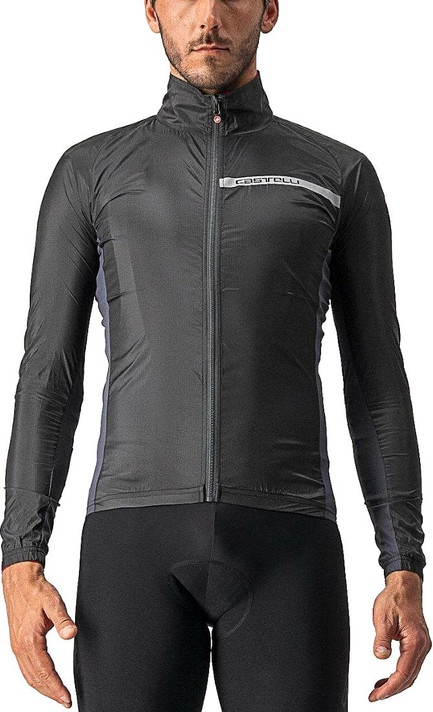 Castelli Squadra Stretch Wind Jacket Light Black/Dark Grey 2021