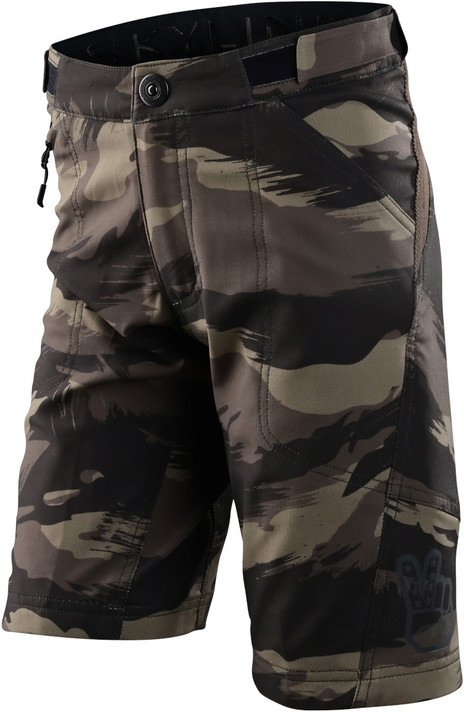 Troy Lee Designs Skyline Youth MTB Shorts Shell Camo Military