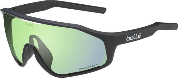 Bolle Shifter Sunglasses Black Matte (Phantom Clear Green Photochromic Lens)