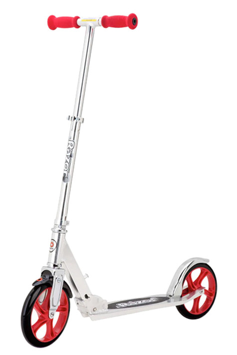 Razor A5 Lux Kick Scooter Silver/Red