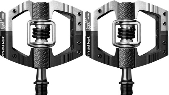 Crank Brothers Mallet E Long Spindle Enduro Race Pedals Black/Silver