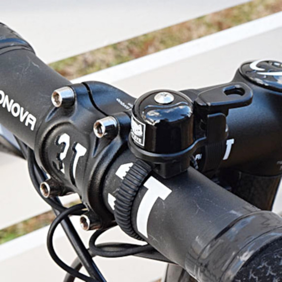 CatEye OH-2400 FlexTight Solid Brass Micro Bike Bell Black