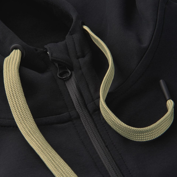 YT Simple Hooded Full Zip Jacket Black