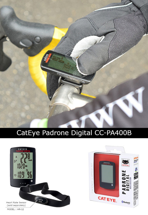 CatEye Padrone Digital CC-PA400B Bluetooth Cadence/Speed Kit Bike Computer