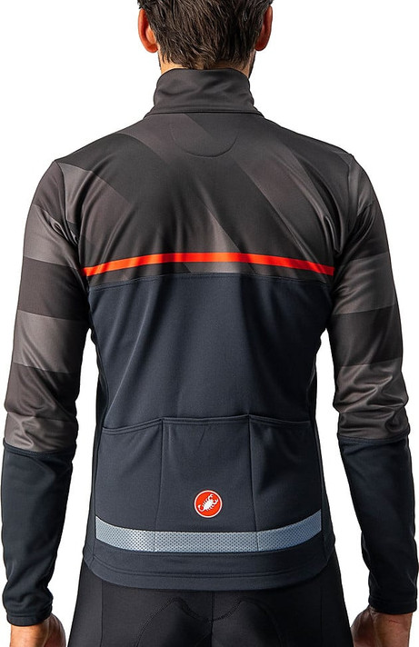 Castelli Finestre Jacket Light Black/Dark Grey-Red 2021